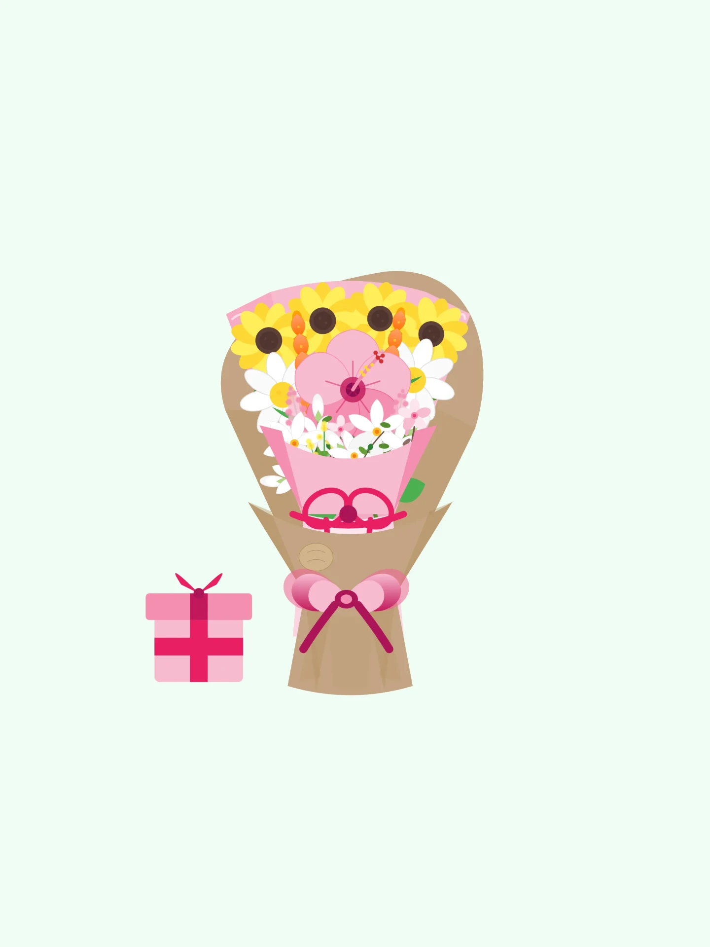 my very first online bouquet